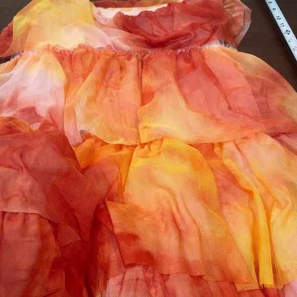 nwot eva franco esperanza Colorful Tiered tull Women's midi Skirt small - Picture 12 of 16